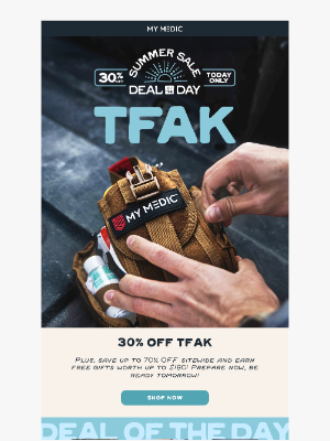 MyMedic - 30% Off The TFAK Limited Time Only