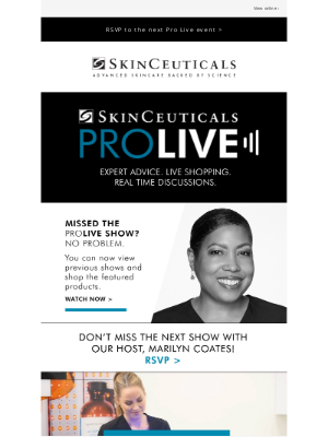 SkinCeuticals - Missed the Event of the Month?