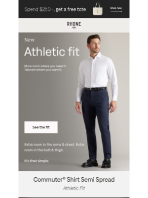 Rhone - Finally, outfitted in athletic fit