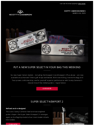 Scotty Cameron - Scotty Cameron Enews - Super Select Putters In Shops Now