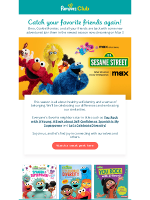 Pampers - Sesame Street is back 🤩