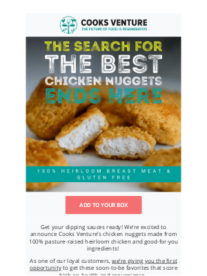 L*Space - OMG >> Heirloom Chicken Breast Nuggets