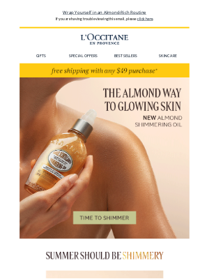 L'Occitane USA - New Almond: Shimmering Version