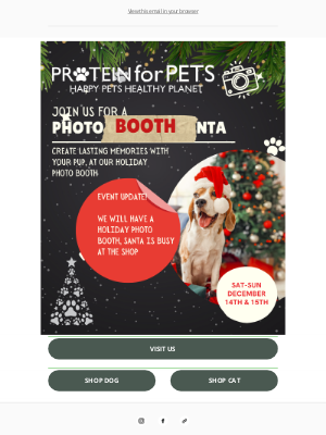 UPDATE! Pet Photo Booth Event + Store Sale! 🐶