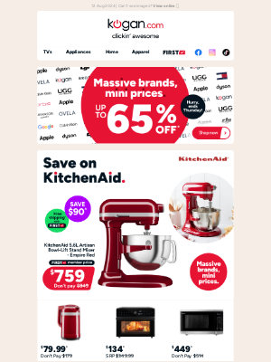 Kogan (Australia) - This KitchenAid Stand Mixer is how cheap? 😮