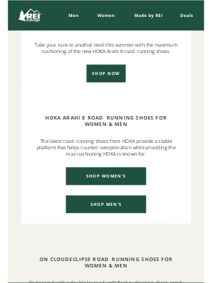 REI - Lace up the latest HOKA Arahi 8 running shoes