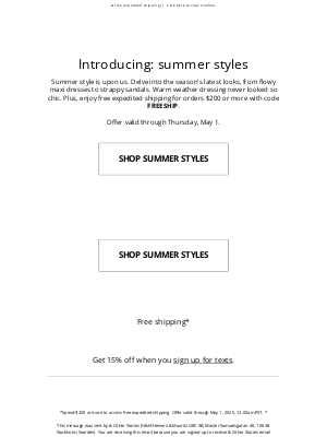 & Other Stories - Introducing: summer styles​
