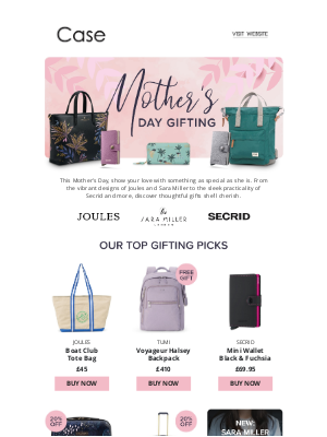 Case Luggage - Perfect Mother’s Day Gifts from Joules, Sara Miller, Secrid & More!