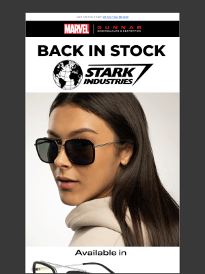GUNNAR Optiks - 🚨 In-Stock Alert! Stark Industries 🚨