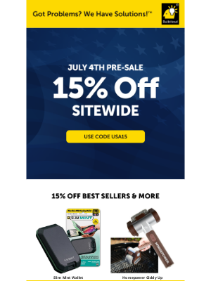 BulbHead - Shop 15% Off SITEWIDE: July 4th Pre-Sale Starts Now 🎆