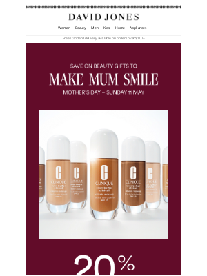 David Jones (Australia) - Save On Mother’s Day Gifts