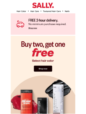 Sally Beauty - Create your perfect shade with buy two, get one 🆓 hair color!