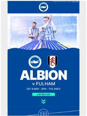 Brighton & Hove Albion FC (United Kingdom) - Albion v Fulham 🦾