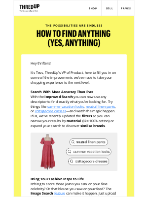 thredUP - Small changes 🤝 big thrifting wins