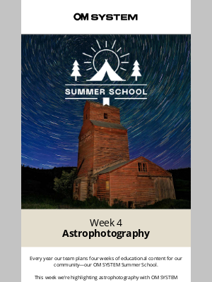 Olympus - Summer School: Astrophotography & Peak Perseids
