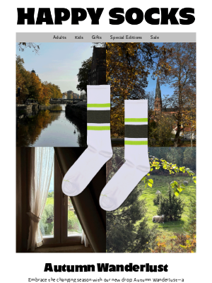 Happy Socks - NEW DROP—Autumn Wanderlust