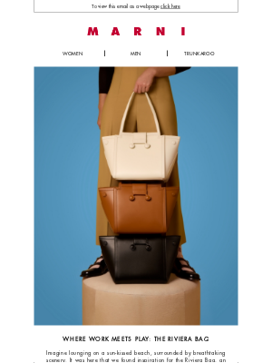 Marni - Escape with Marni: introducing the Riviera Bag