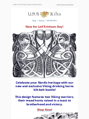 USA Kilts - New for Leif Erickson Day!