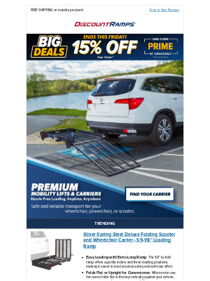 Discount Ramps - Mobility essentials, right this way →