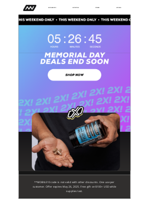 Onnit - Last Chance! Get 10% off + 2x points