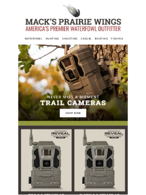 Mack's Prairie Wings - Don’t Miss A Moment: High-Quality Trail Cams Here!