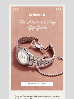 Shinola - The Valentine’s Day Gift Guide