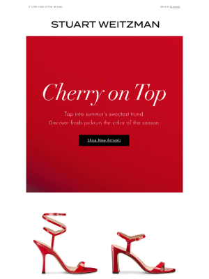 Stuart Weitzman - Cherry Red: Summer's Sweetest Trend