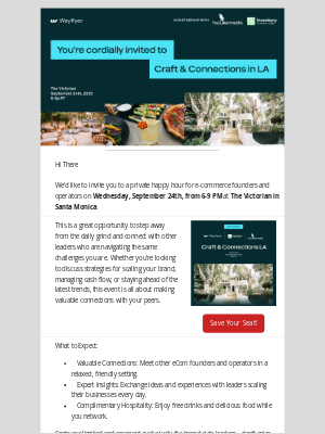 Hawke Media - Meet. Connect. Grow. Your eCom Happy Hour Invite 