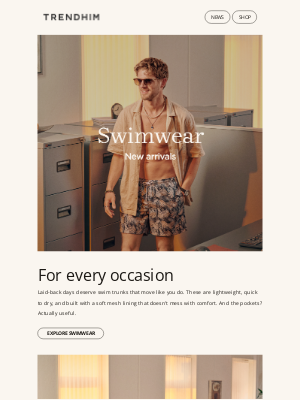 Trendhim - New: Swimwear made for living the good life