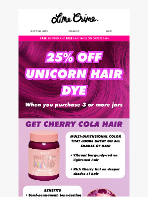 Lime Crime - 🍒 Discover Chocolate Cherry Hair!