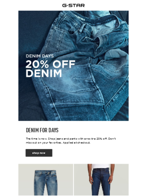 G-Star RAW - Denim Days Are Here