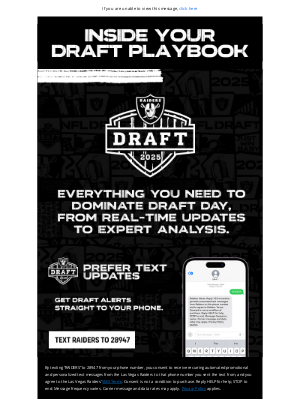 Oakland Raiders - Raiders Draft Playbook—Stay Connected!