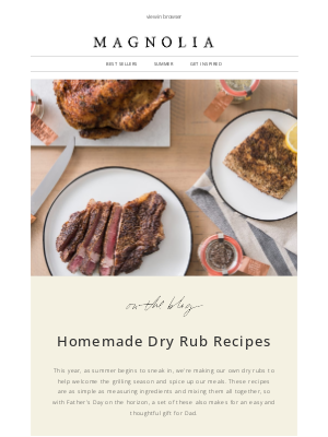 Magnolia Market - Homemade dry rub recipes