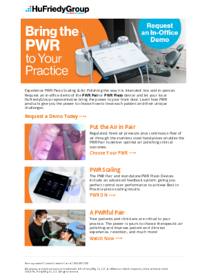HuFriedyGroup - Bring PWR to Your Practice