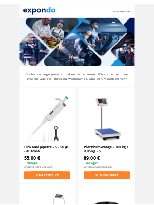 Expondo (Germany) - Das sollten Sie dieses Wochenende kaufen