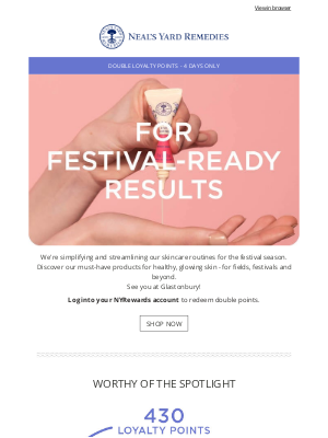 Neal's Yard Remedies - 6 festival essentials