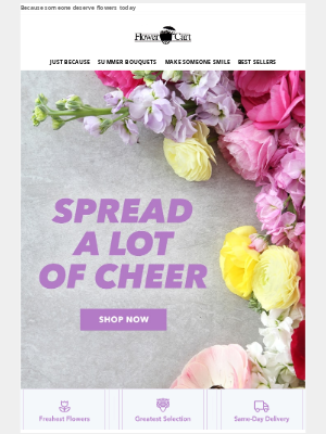 Flower Cart - Send love one blossom at a time