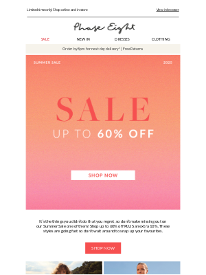Phase Eight - Starts today: Extra 10% off SALE!