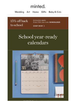 Minted - Want to stay organized this year?