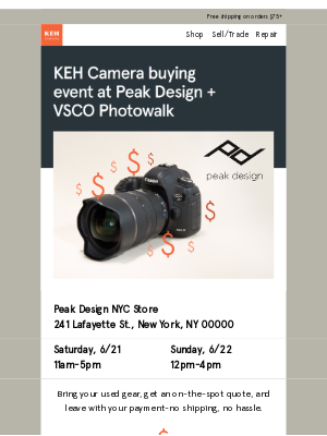 Keh - Join our NYC buying event & photo walk 🗽