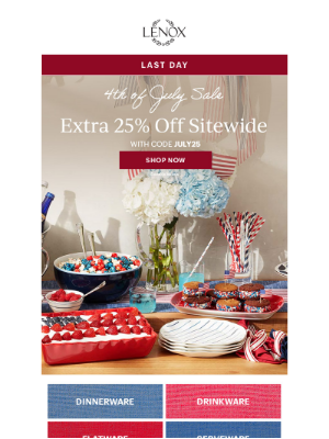 Oneida - Final Day for 25% Off