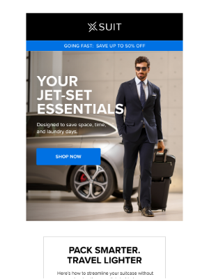 X Suit - Travel Light. Land Sharp.