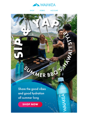 Waiakea Hawaiian Volcanic Water - Sip & Yap 💧