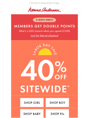 Hanna Andersson - 40% Off Sitewide | NEW Halloween & More!