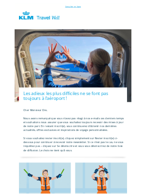 KLM - Cher Monsieur Dre, continuons notre voyage ensemble