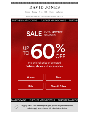 David Jones Limited (Australia) - SALE | Now Up To 60% Off