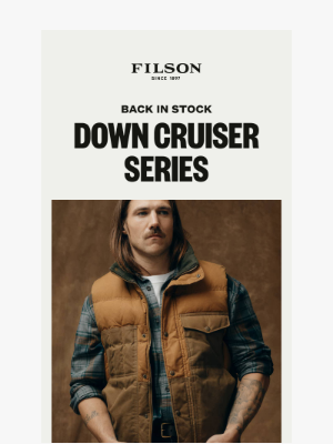 Filson - Back in Stock: Down Cruiser Series