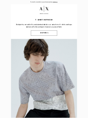 Armani - Just dropped: your t-shirt refresh