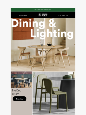 Design Public - 20% Off Dining & Lighting Designs