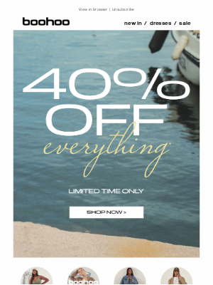 boohoo (United Kingdom) - 40% off your next haul 👉